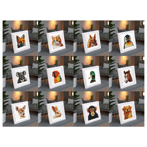 Paquete de 12 Kits de <span class=keywords><strong>Pintura</strong></span> de Diamantes con Marco, Mini Pinturas de Diamantes Cuadradas para Niños, Adultos y Principiantes - Product Image 4