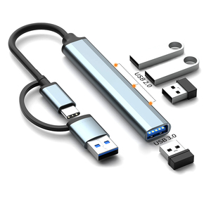 Docking Station 4 trong 1 loại C <span class=keywords><strong>HUB</strong></span> <span class=keywords><strong>USB</strong></span>-A-C để USB3.0 + USB2.0 * <span class=keywords><strong>3</strong></span> - Product Image 1