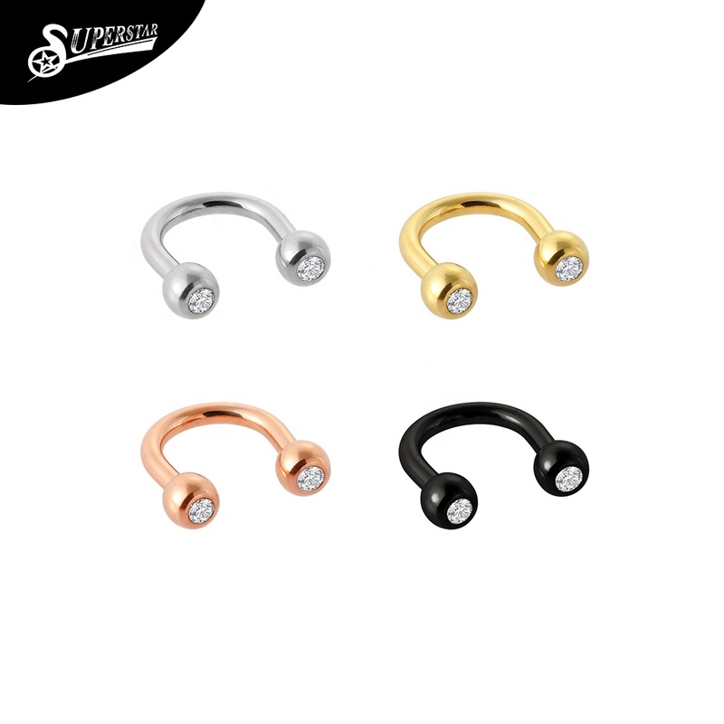 Wholesale ASTM F136 Titanium Bezel Zircon