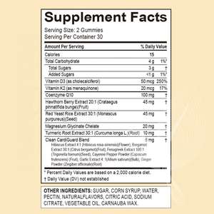 Gomitas CoQ10 Personalizadas Meelefu con Bergamota, Hibisco, Vitamina K2+D3, Glicinato de Magnesio y Pimienta de Cayena para la Salud del Corazón - Product Image 5