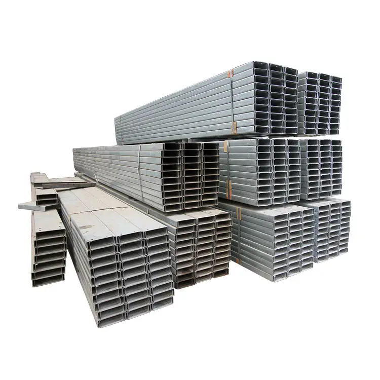 Cold formed c z beams bar z purlin c channel steel galvanized perforated C purlin