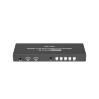 Multiviseur KVM HDMI Quad 4x1 4 ports, prend en charge le clavier et la souris 4K PIP POP sans bordure