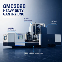 Centre d'usinage vertical CNC robuste GMC3020 avec système de commande Fanuc, broche simple, cône de broche BT50