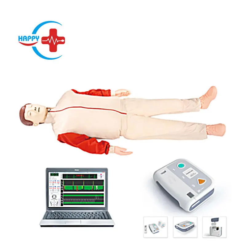 HC-S011 Advanced cardiopulmonary resuscitation(CPR) full body cpr training model with Aed defibrillator