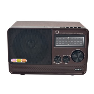 <span class=keywords><strong>Radio</strong></span> Inalámbrica Retro de Madera HS-2894 con Altavoz Integrado, Diseño Vintage, Sintonización AM/FM/SW, Transmisión Inalámbrica - Product Image 5