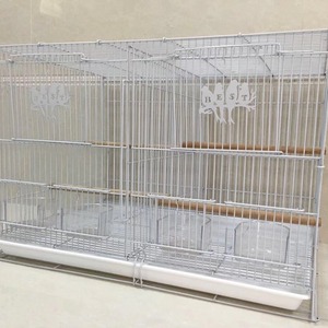 Katı desen ve düğme kapatma kuş kafesi büyük akasya Metal papağanlar için Starlings & shes shes 603 Model Pet kafesleri - Product Image 2