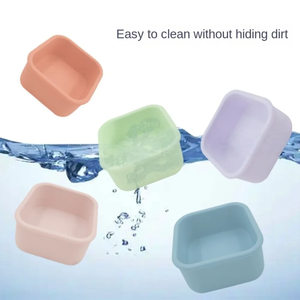 New Soft Silicone Ice Cube Mold Sealed Leak-proof Sauce Box Food Containers with Lid Children's Bento Box for Summer - Product Image 6