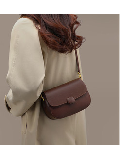 Miaoli Women's Handbag Stylish Cowhide <b>Small</b> Square Bag Crossbody Shoulder Bag - Product Image 6