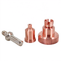 LC105 W03X0893 Copper Torch Parts Plasma Cutting Electrode Nozzle Shield Swirl Ring and Retaining Cap