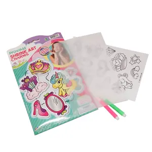 Shrink Art DIY Kit Educational Eco-Friendly Cardboard Paper Crafts Customizable Logo Safe Home Use Girls Unisex craft supplies