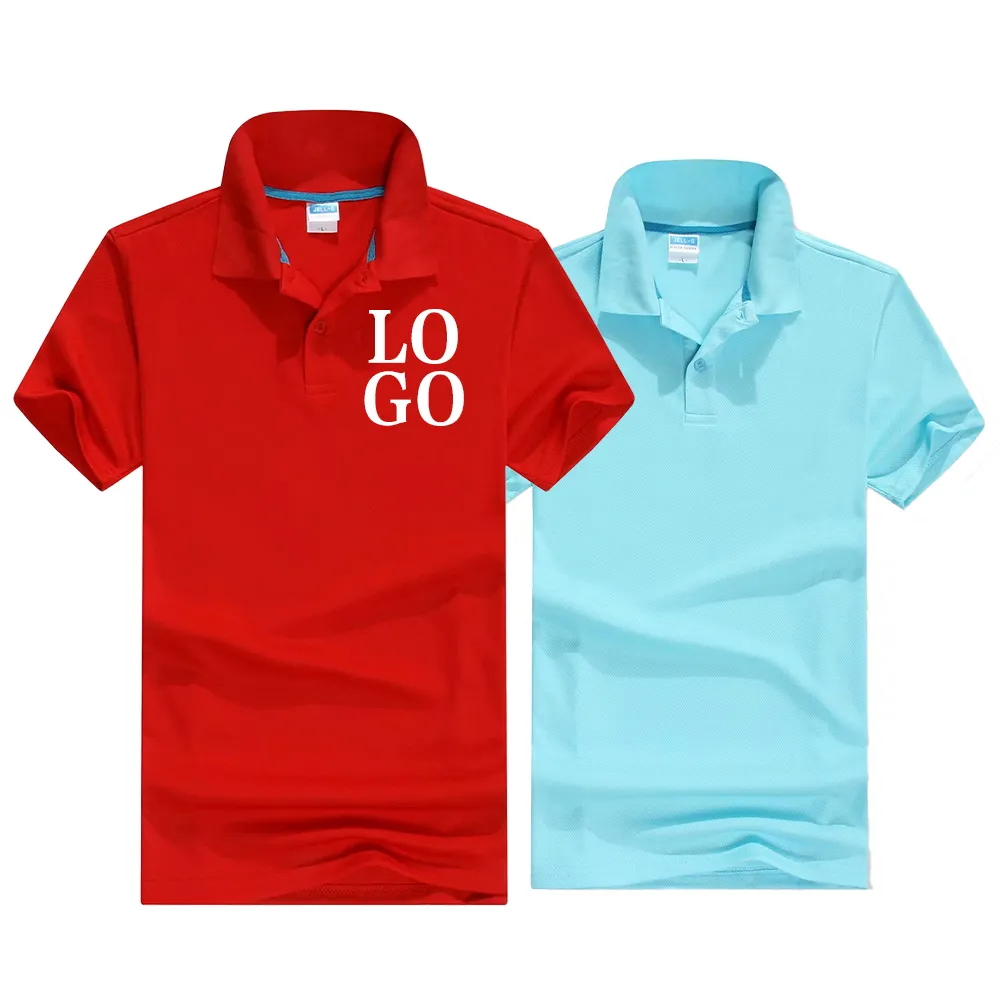 Hot Selling Produkt Blank Custom Printing Stickerei Revers Kurzarm Quick Dry Herren T-Shirts Polo-Shirt