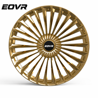 Rines Forjados Dorados Personalizados de Lujo con Diseño de Múltiples Radios, 16, 18, 20, 21 Pulgadas, Garantía de por Vida para Audi C8, M6, URUS, BMW, Nissan
