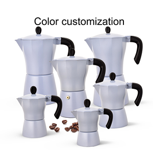 Caffettiera Moka Classica in Stile Italiano, Portatile, per 1/2/3/6/9/12 Tazze, in Alluminio Lucidato, per <span class=keywords><strong>Caffè</strong></span> Espresso da Fornello - Product Image 5