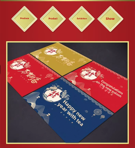 Nouvelle carte de Nouvel An chinoise écologique en papier doré, personnalisable avec logo, tous les <span class=keywords><strong>meilleurs</strong></span> motifs de découpe de papier chinois, Festival du Printemps - Product Image 2