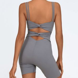 2025 Tik <span class=keywords><strong>Tok</strong></span> logotipo personalizado entrenamiento sólido Fitness desgaste monos de verano para mujeres monos de talla grande mono de señora - Product Image 5