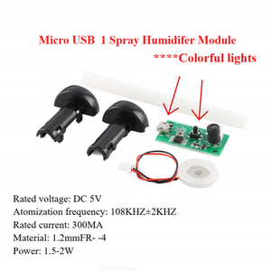 Kit de Humidificador Mini USB Tipo-C, Generador de Niebla y Placa de Circuito de Controlador, 1 <span class=keywords><strong>2</strong></span> 4 Atomizadores, Lámina de Atomización Oscilante - Product Image 4