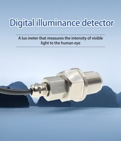 Capteur d'éclairement et de luminosité IP65 étanche, sortie analogique 4-20mA 0-10V RS485, en acier inoxydable 304, filetage M27 pour pipeline