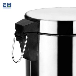 residuos bin Fabricación de exportación <span class=keywords><strong>a</strong></span> Europa pedal de pie presionando tipo salón uso pequeño bote de basura de acero - Product Image 3