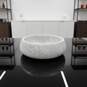 <span class=keywords><strong>Frutero</strong></span> Decorativo Redondo Grande de Hormigón Ecológico, Nuevo Diseño Clásico para Exhibición en Escritorio - Product Image 1