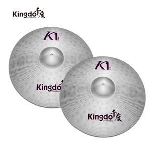 2026 Kingdo Customizable B8 K1 20" Ride Practice Cymbal Set, Cymbales de batterie professionnelles de haute qualité en alliage d'acier inoxydable, direct usine - Product Image 1