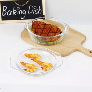 Casserole ronde <span class=keywords><strong>en</strong></span> <span class=keywords><strong>verre</strong></span> à haute teneur <span class=keywords><strong>en</strong></span> borosilicate avec couvercle <span class=keywords><strong>en</strong></span> <span class=keywords><strong>verre</strong></span> 0,7 l - Product Image 3