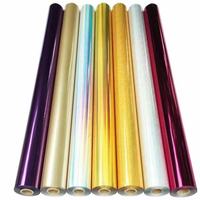 Rouleaux de feuille de transfert thermique réactive au toner, personnalisés, colorés, 64 cm * 120 m, feuille textile, feuille de gaufrage à chaud