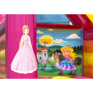 Château gonflable rose <span class=keywords><strong>Princesse</strong></span> pour enfants, trampoline intérieur/extérieur pour filles, lit de saut pour fête <span class=keywords><strong>d</strong></span>'anniversaire - Product Image 4