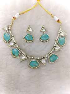 Collier de mariage indien Sabyasachi, bijoux inspirés de Sabyasachi, bijoux de mariée indiens pakistanais, ensembles de bijoux Bollywood Sabyasachi - Product Image 5