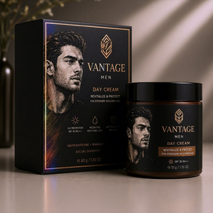 Crème de Jour Personnalisée pour Hommes, Emballage en Boîte, Soins de Beauté - Product Image 1