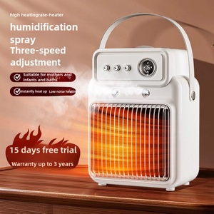 1500W Desktop Heating Electric <b>Fan</b> Portable 3 Speed Electric <b>Fan</b> Heater with Humidifier & <b>Remote</b> <b>Control</b> - Product Image 2