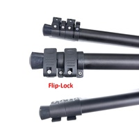 Support inclinable réglable de 75 à 160 cm, 1,6 m, 360° °   Trépied de tir tactique extérieur en alliage d'aluminium rotatif