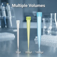 Embouts de pipette universels stériles à faible rétention 10 µl 200 µl 1000 µl en plastique PP de qualité médicale, fournitures de pipettage de laboratoire transparentes