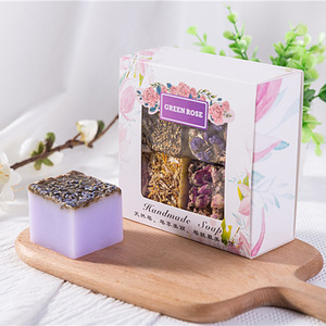Lavender Dried Flower Essential Oil Handmade <b>Soap</b> Gentle Moisturizing Face Body Bath <b>Soap</b> for Daily Skin Care Deep Clean Refresh - Product Image 1