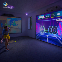 Jeu interactif mural multijoueur d'entraînement au pickleball, jeu sportif AR multiball, projection interactive murale