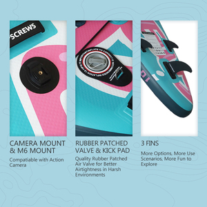 Planche de SUP gonflable légère 10,6 pieds pour sports nautiques, complète avec siège de kayak - Product Image 4