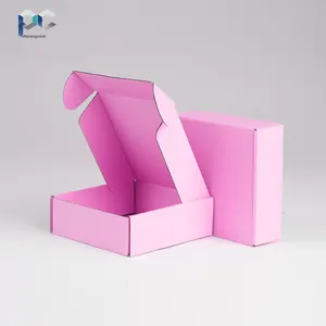 Caja de correo de envío de avión de diseño impreso personalizado caja de franqueo de embalaje de papel de cartón corrugado plegable