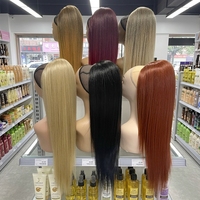 Extensions de cheveux synthétiques Julianna Kanekalon Futura Fiber, postiches bouclées tressées à enrouler avec pince à griffes et queue de cheval à cordon de serrage