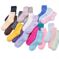 Chausson en peluche super douce Chaussette décontractée pour dormir à la maison Chaussettes douillettes