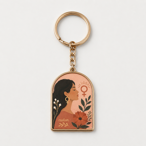 Fabricant sur mesure de porte-clés féministes, symboles d'empowerment féminin, pendentifs, porte-clés promotionnels, cadeaux souvenirs, porte-clés - Product Image 2