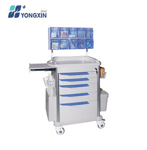 Yongxin รถเข็นรถพยาบาลน้ำหนักเบารถเข็นฉุกเฉิน ABS รถเข็นทางการแพทย์สำหรับขายพลาสติก - Product Image 4