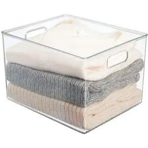 High Quality Wholesale Customized Clear Acrylic storage box for clothes shoes handbag