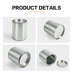 Contenitore di latta di candela vuoto personalizzato JYB per uso alimentare frutta verdura inscatolamento barattoli di latta con coperchio - Product Image 4