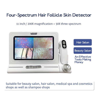 Analyseur de cuir chevelu portable pour la réparation des cheveux abîmés, scanner de follicules pileux de cuir chevelu professionnel de bureau haute définition
