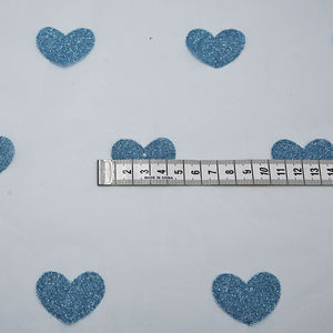 ผ้าตาข่ายไนลอนพิมพ์ลายหัวใจวิบวับ ผ้าโปร่งแสง สำหรับกระโปรงผู้หญิง ชุดเด็ก งานปาร์ตี้ ตกแต่ง ขายส่ง - Product Image 6