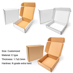 Caja de avión de varios tamaños corrugado Kraft barato, ropa interior en relieve personalizada, cajas de papel de embalaje para regalos, cartón - Product Image 3