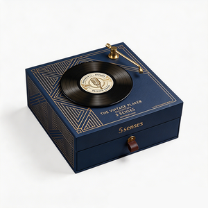 Boîte de présentation de luxe à faible MOQ, carrée, créative, avec logo, pour cadeaux, bijoux et montres, avec couvercle magnétique - Product Image 2