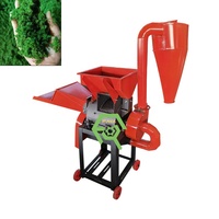 Broyeur à marteaux pour foin/herbe humide Broyeur à grains de paille Fourrage de foin Coupe-paille avec collecteur de poussière