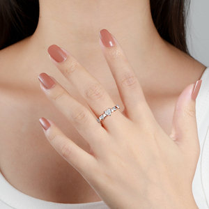Anillos DE PLATA 925, diseño moderno, forma de corazón, anillos bonitos a la moda para mujer, regalo de aniversario, pedido a granel - Product Image 4