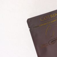 Sac d'emballage de masque facial emballage cosmétique crème pour le visage échantillon vide Sachet métallisé feuille d'aluminium Gloden masque facial sac sous vide