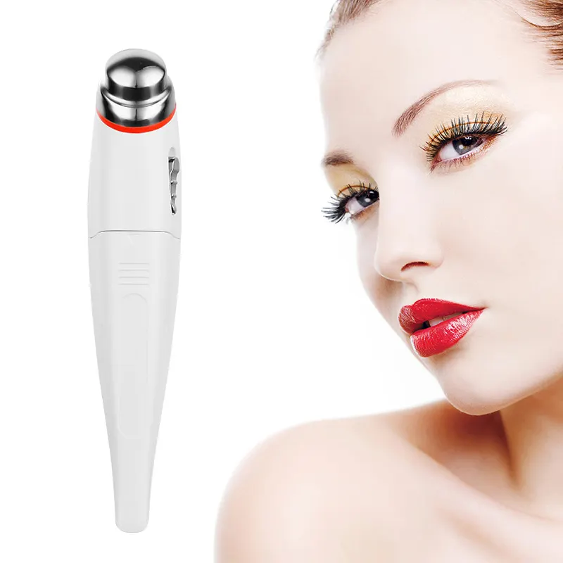 2 in1 Eye Fine Lines Entfernen Sie das Anheben der Straffung Dünnes Gesicht Magic Electric Eye Facial Anti-Falten-Vibration Augen massage